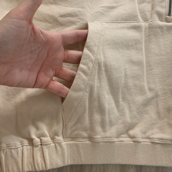 Vuori Sunnyside Half Zip Pullover Sweatshirt in Alabaster - Picture 7 of 14